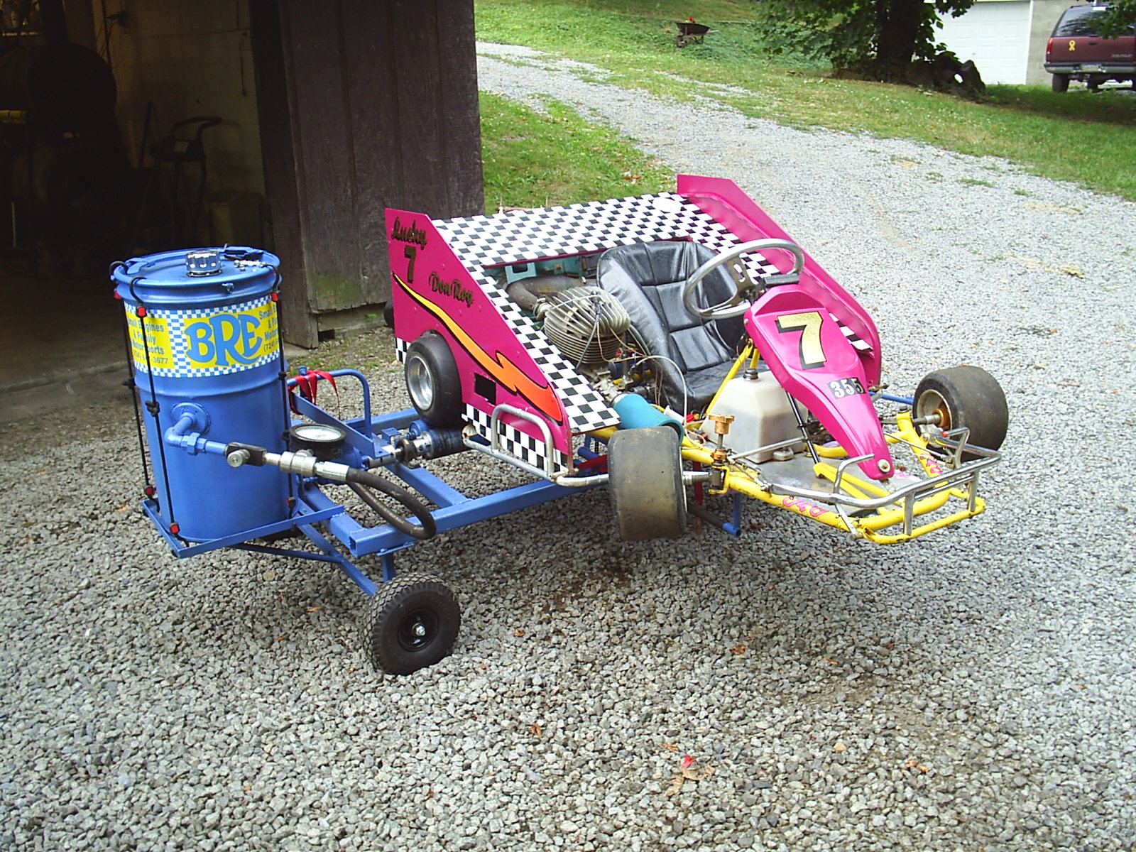 Front of Don's kart on Dyno